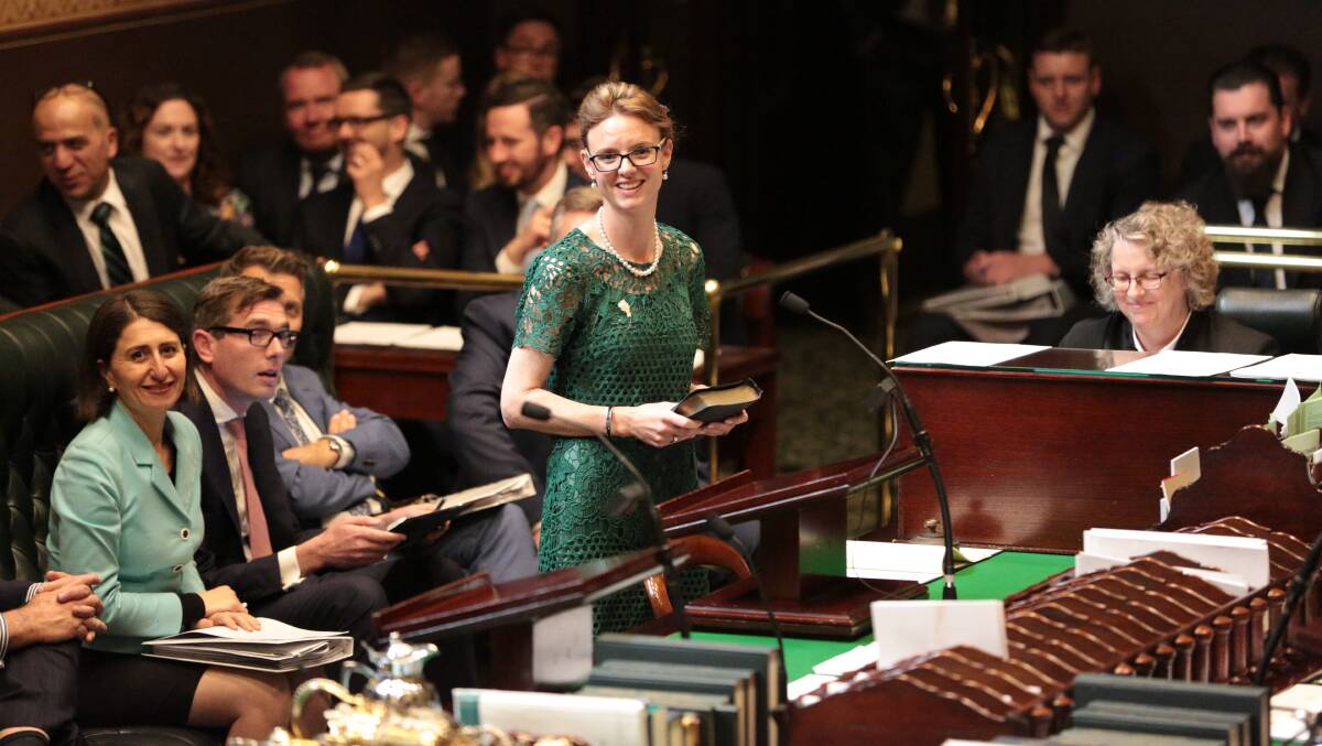 Steph Cooke in parliament.