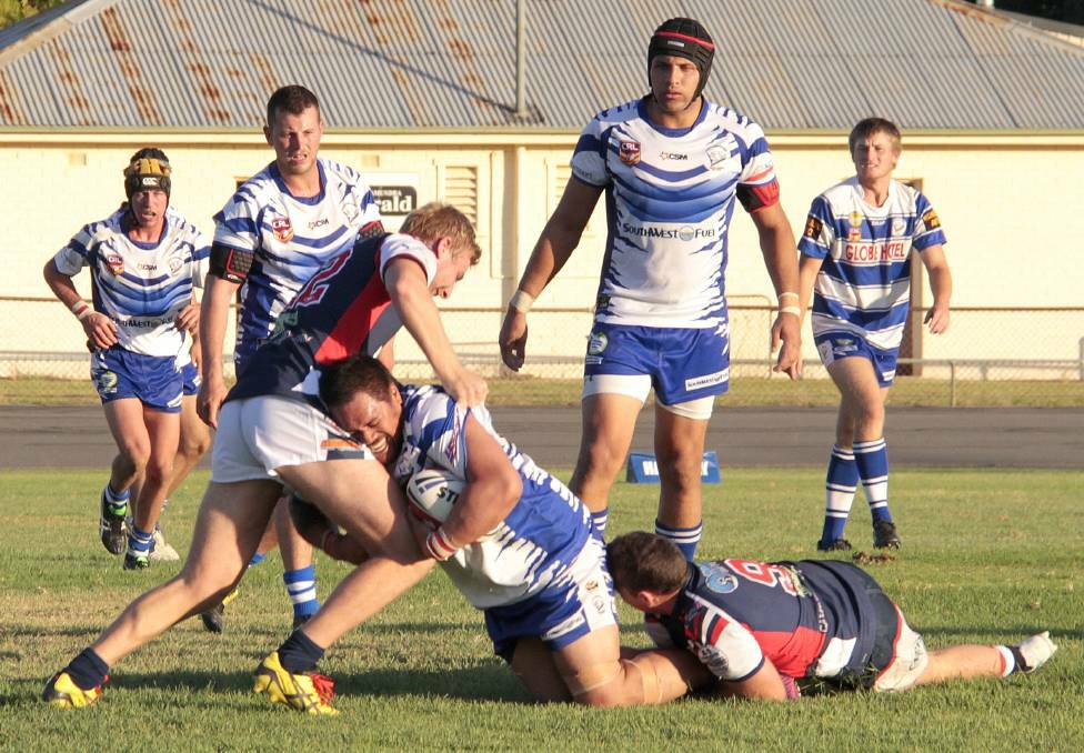 SEASON OVER: New Cootamundra captain-coach Warren Lloyd will miss the entire season due to a pectoral muscle injury.
