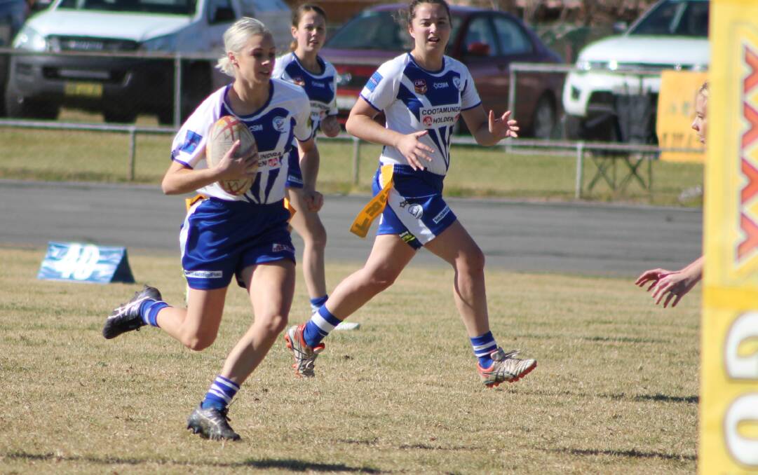 Renae Glanville played for Cootamundra during the 14-all draw with Temora on Saturday.