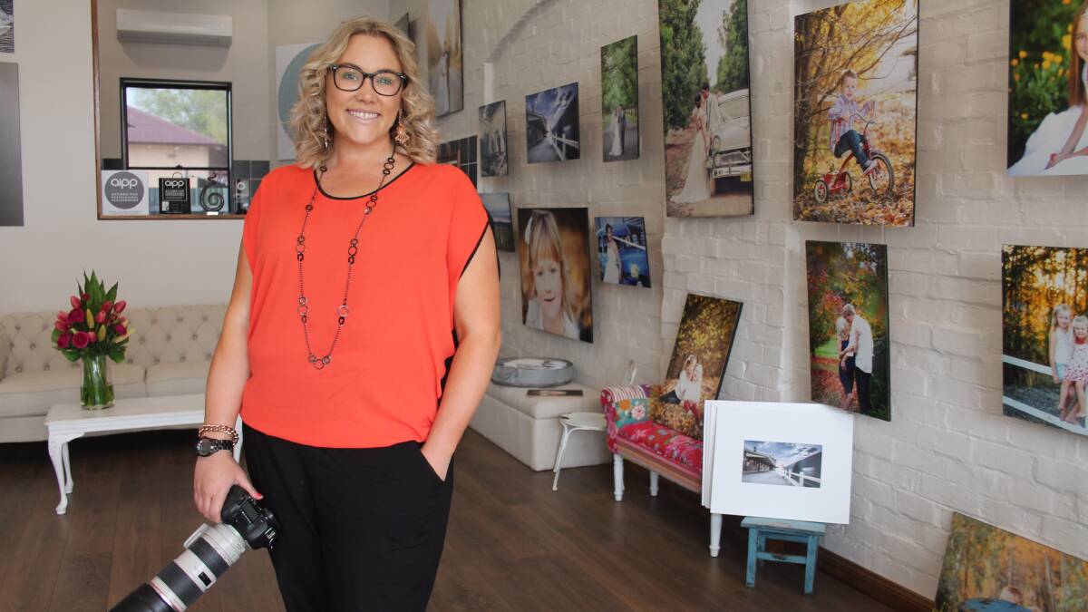 ENTREPRENEURIAL SPIRIT: Carmen Hickey has used her Forever Rose Photography studio to help maintain a successful work and life balance. Picture: Harrison Vesey