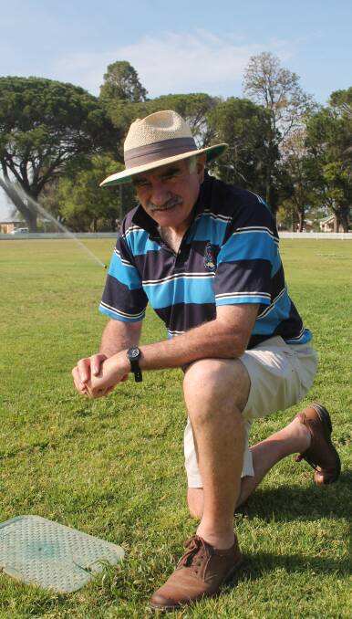 HARD AT WORK: No matter what changes, volunteers like Pat Kerin can always be relied upon to make sure Albert Park is in top condition. Picture: Harrison Vesey