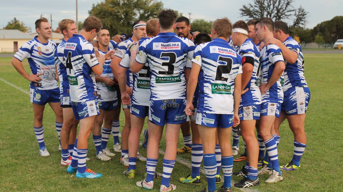 The Bulldogs fire up after a massive win over Temora in May this year. The club right now needs its local players to stick around and be part of the solution. Picture: Harrison Vesey