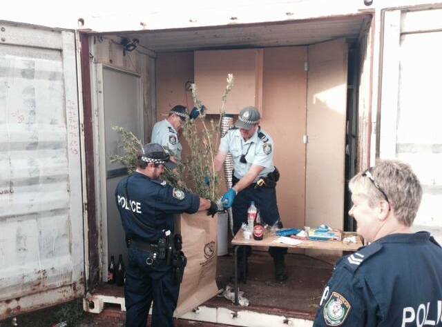 Drug lab bust in Adelong. Picture: NSW Police