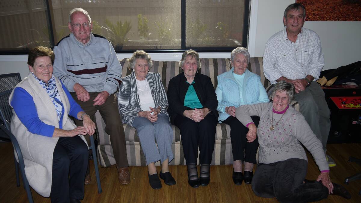 Lovely lady Carmel is pictured here with her siblings (ranging in age from 67 to 91 years!)  left to right - Irene, Tommy, Maria, birthday girl Carmel, Monie, Jenny and Richard.
