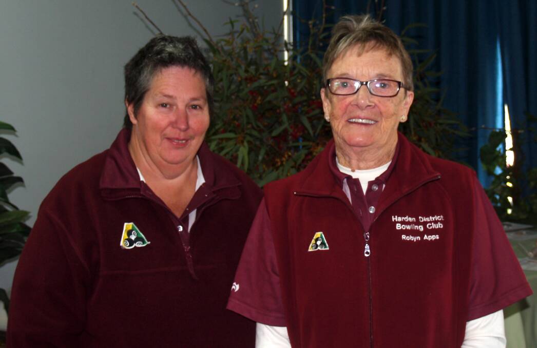 GREAT DAY: Dianne DeBritt and Robin Apps from Harden Bowling Club won the  Regional Open Ladies Pairs. Picture: Contributed