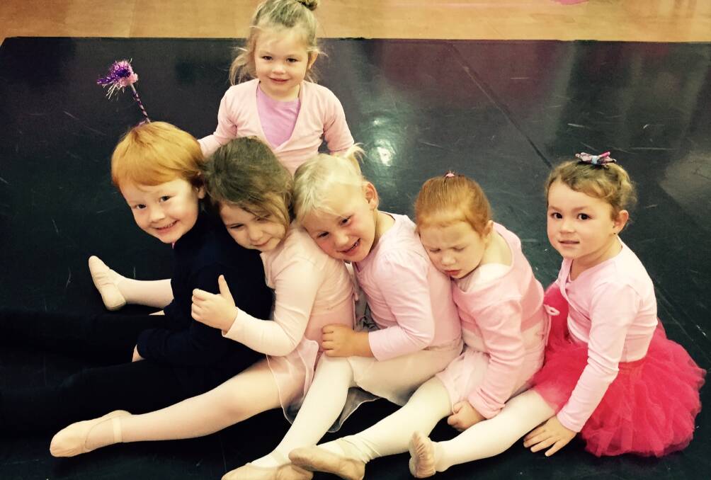 DANCE STARS: Pictured here from the Baby Ballet group  are Joshua Ismay, Ruby Jones, Mikayla Parsons, Ruby James, Savanna  Collins and (back) Ella Gammon. 