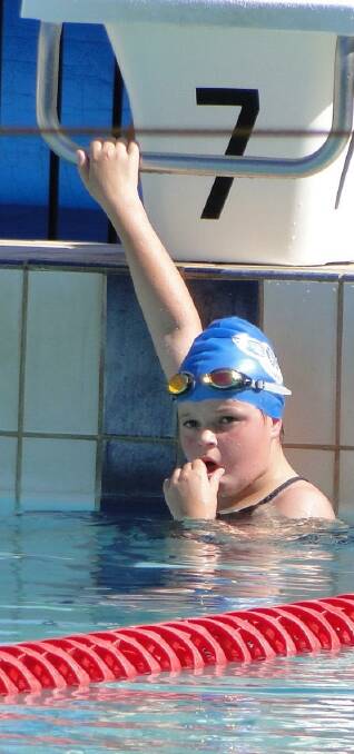 WATER BABY: Charlie Leggett took a huge eight seconds off her 100m freestyle at the Wagga event. Picture: Contributed