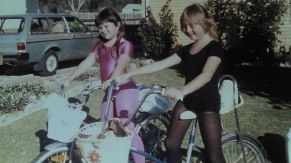 40TH BIRTHDAY: Many happy returns to Bec Scifleet who yesterday celebrated her 40th birthday. This is just a classic photo - Bec is pictured with life long friend Kellie Johnson more than 30 years ago.
