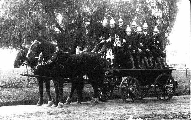 PAST: The Cootamundra Fire Brigade, 1917-1918, one of the photos on the Cootamundra Remembers facebook page.