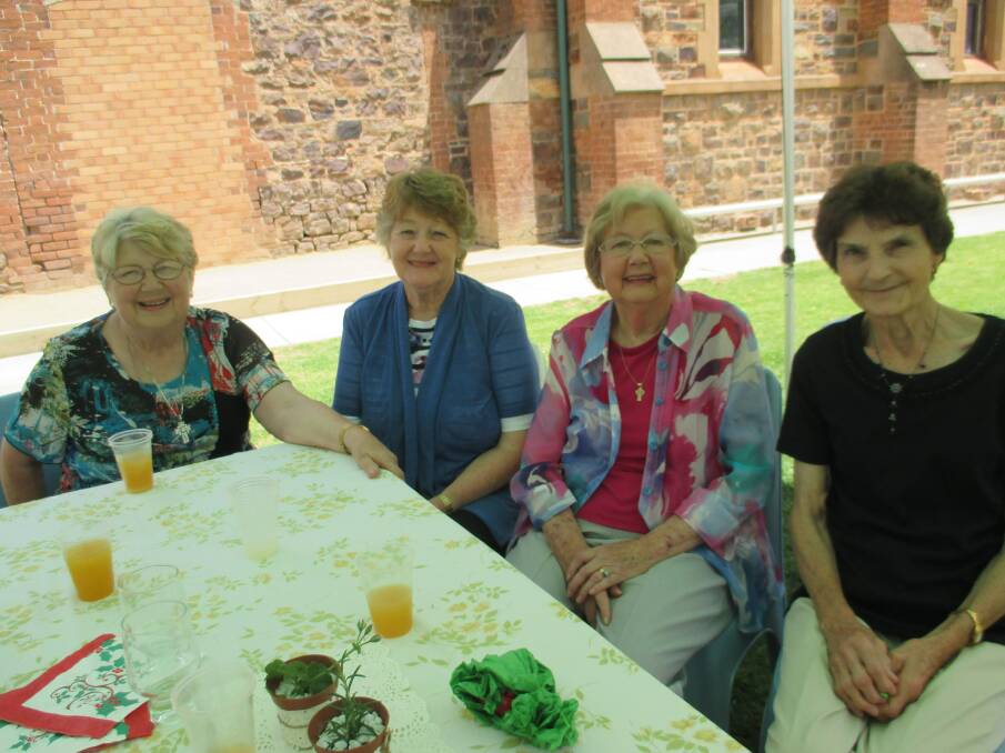 SUCCESS: The Sacred Heart Church Parish Luncheon was an outstanding success - (from left) June Sullivan, Rosalie Ringk, Ruth Crowe and Coral O’Loughlin.