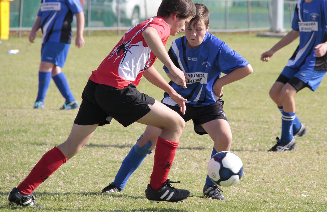 IN ACTION: Zac Simpson for the under 14/15 side earlier this season. A number of Cootamundra teams look set to feature in the finals. 