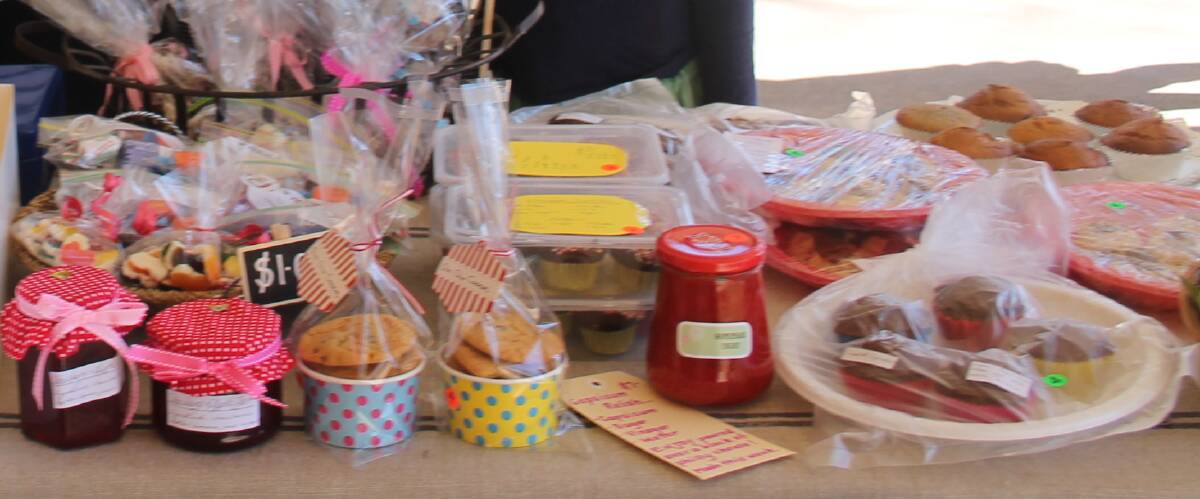 Delicious treats for one and all at Public School cake stall. 
