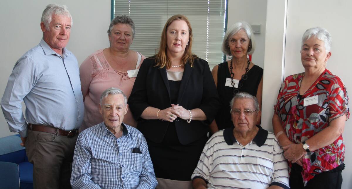 DISCUSSION OPENED: Shadow Minister for the Prevention of Domestic Violence and Sexual Assault Jenny Aitchison with community representatives and service providers in Cootamundra this week. Picture: Jennette Lees 
