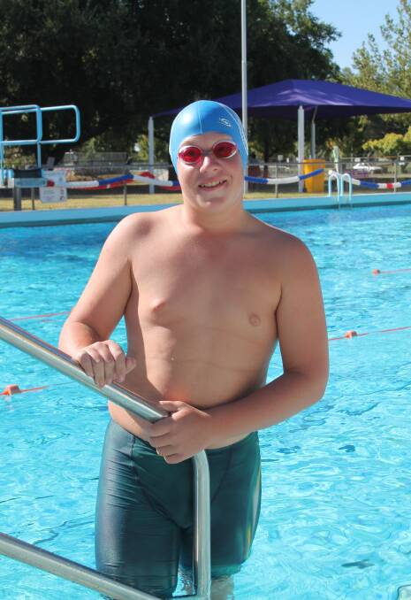 SWIMMING STAR: Cootamundra Swimming Club's Lachlan Sedgwick will compete at the NSW Country Championships this weekend. Picture: Jennette Lees 