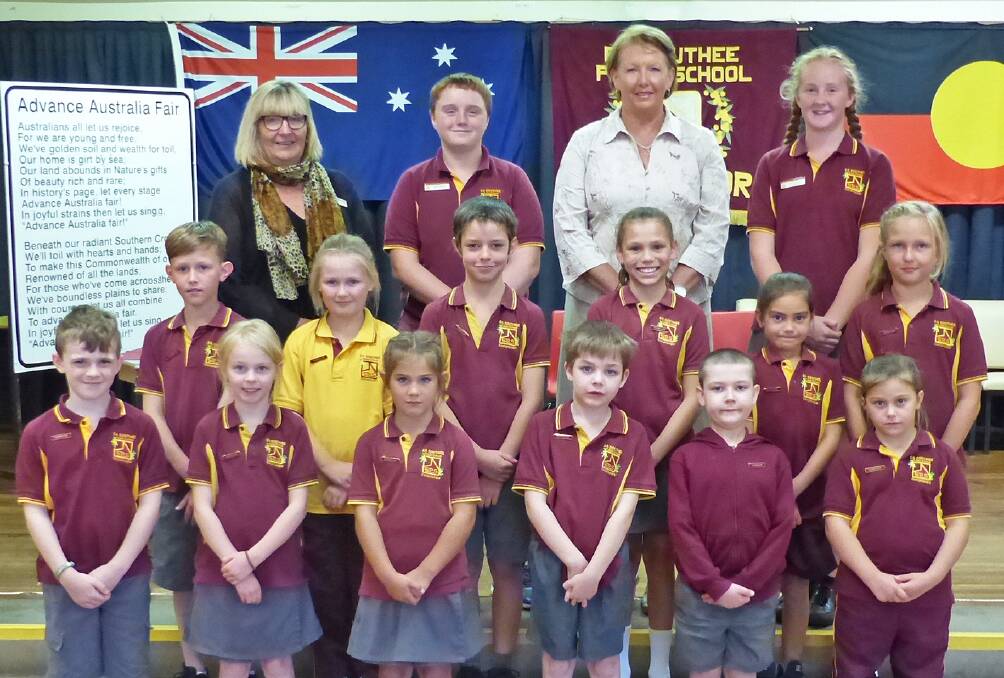 SCHOOL LEADERS: The EA Southee Public School Student Representative Council during their badge ceremony on Monday. Picture: Contributed 