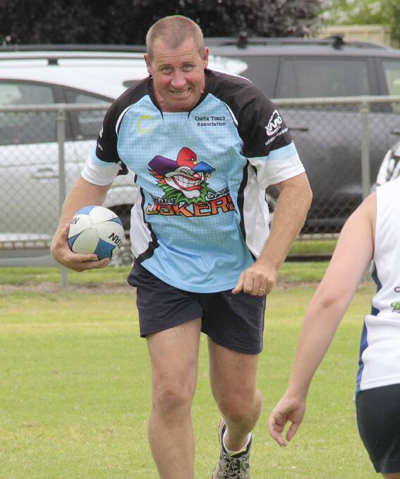 POWERING TOWARDS SEASON: Cootamundra is just weeks away from the start of another touch football season. Paul Miller has played in the local competition and Unisex Touch Carnival for many years. 