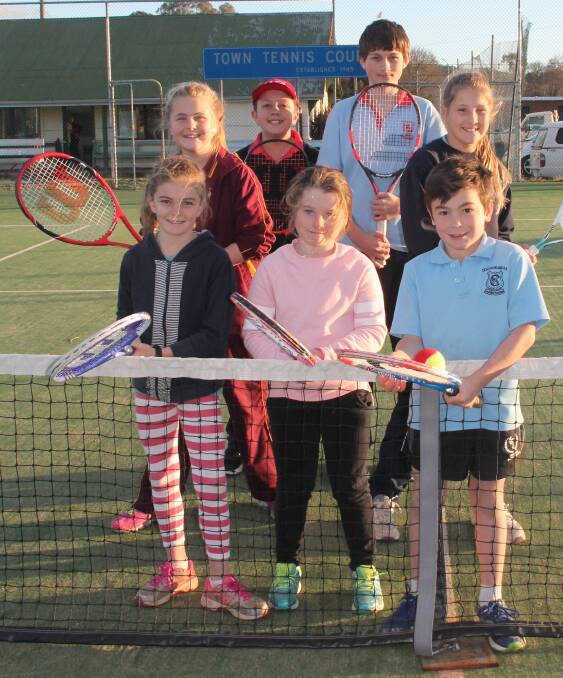 LOVE THEIR TENNIS: Year 3 and 4 students across the district are preparing to be involved in the Todd Woodbridge Cup this month. Picture: Jennette Lees 