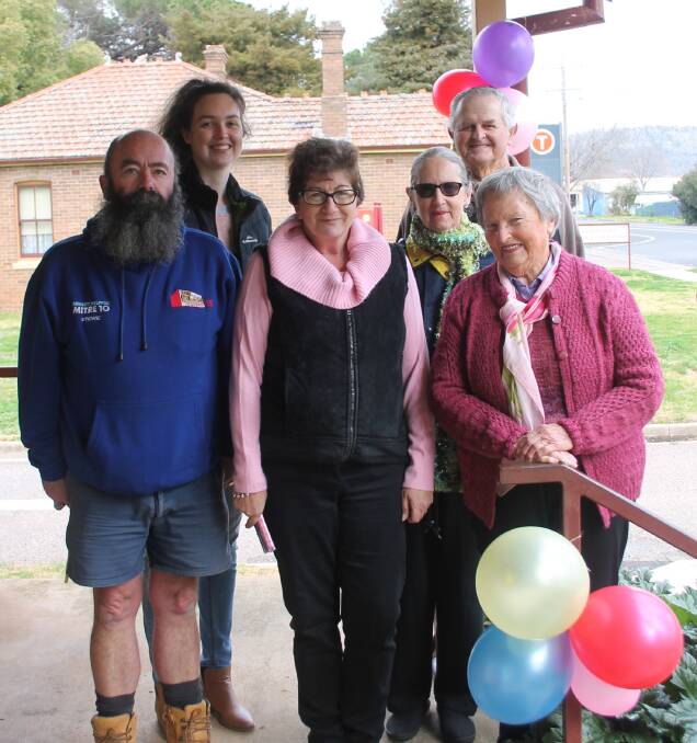 DEDICATION PERSONIFIED: Heritage Centre volunteers celebrate the venue's 18th anniversary last Friday during a special morning when the Jindalee bell was also unveiled. Picture: Jennette Lees 
