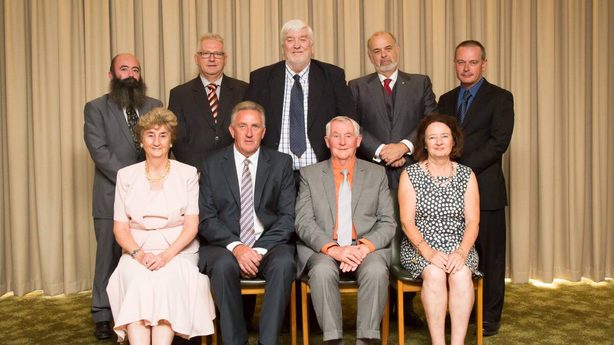 FORMER REPRESENTATIVES: All but one of the above former Cootamundra Shire councillors will vie for a seat on the amalgamated council. Picture: Contributed 