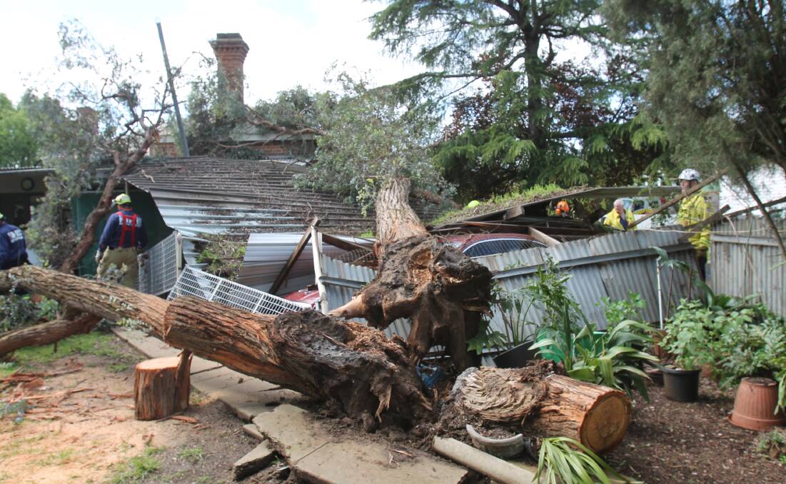 CLEAN-UP: Letter-writer Greg Fisher, from Stockinbingal, says villages around Cootamundra have been given the short end of the stick following last week's storm.