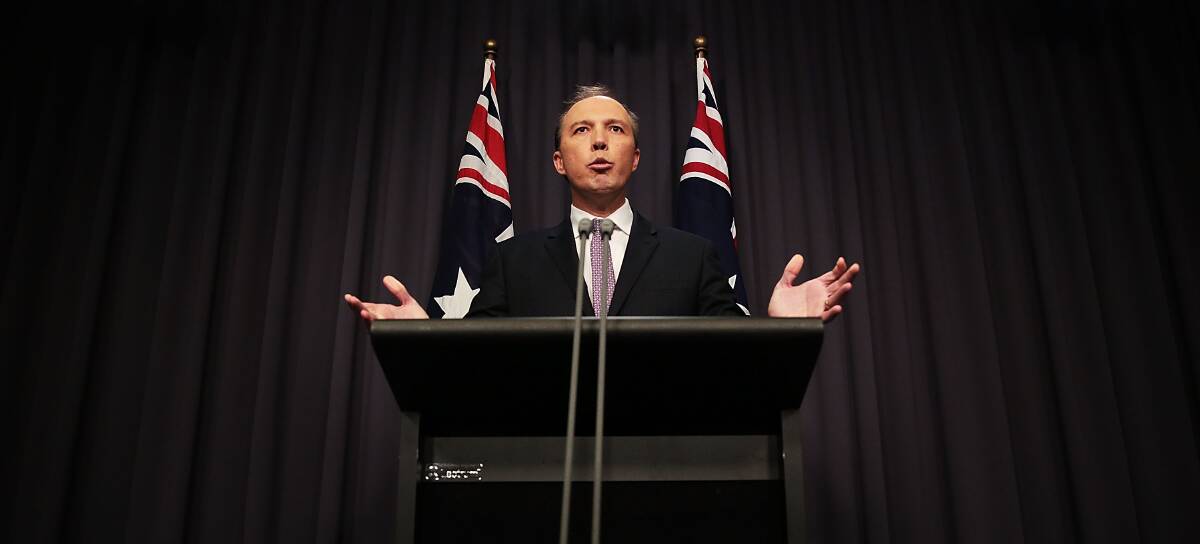 PLEDGE: Gundagai's Geoff Field has questioned the effectiveness of Immigration Minister Peter Dutton's (pictured) new citizenship pledge.
