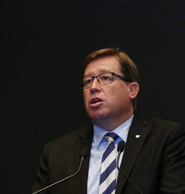 IN THE DARK: Greens agriculture and mining spokesman Jeremy Buckingham is accusing Leader of the Nationals Troy Grant (pictured) of betraying farmers.