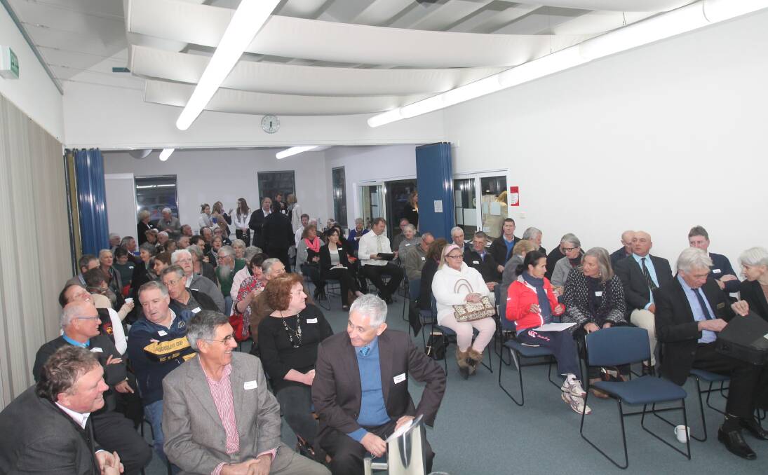 FULL HOUSE: Community members and administrators alike gathered on Tuesday to hear the Deputy Premier present on community funding. Picture: Lachlan Grey