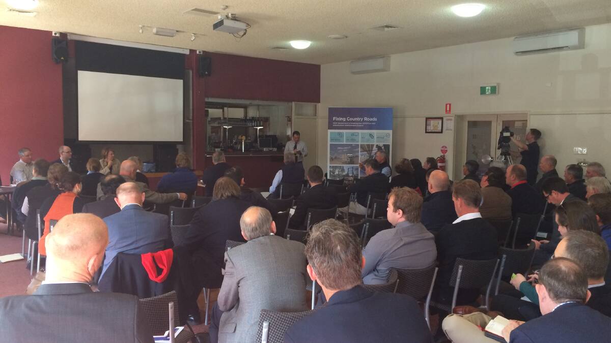 STRONG NUMBERS: The Cootamundra Freight and Transport Forum drew a sizeable crowd of regional business owners and logistics managers. Picture: Lachlan Grey