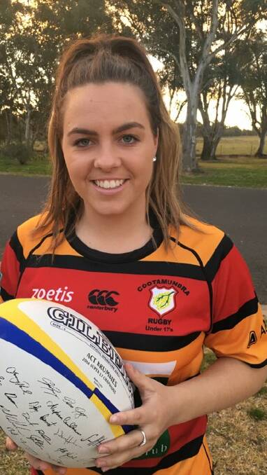 HOME AND AWAY SUCCESS: Tricollette and U18 Brumbies ace Laura Miller has noted immense improvement across the board for women's rugby in Cootamundra this season. Picture: Contributed