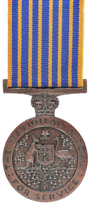 The missing medal is an Australian National Service Medal.