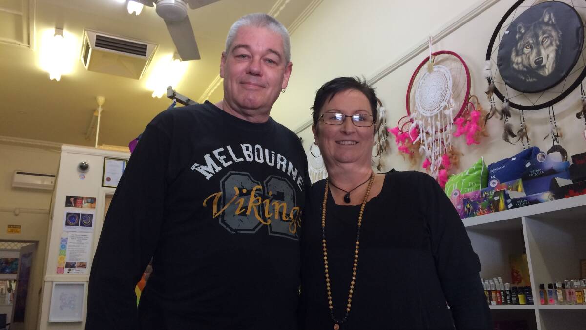 THE NEXT BYRON BAY: Darren Maxwell and Robyn Collins believe Cootamundra will become Australia's next eco-spiritualist hub. Picture: L Grey