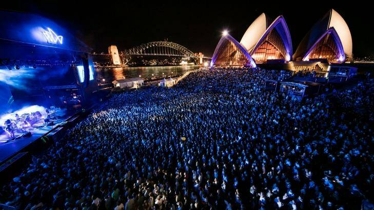 Jan Utzon has expressed concerns about the staging of outdoor events at the Sydney Opera House. Photo: Daniel Boud