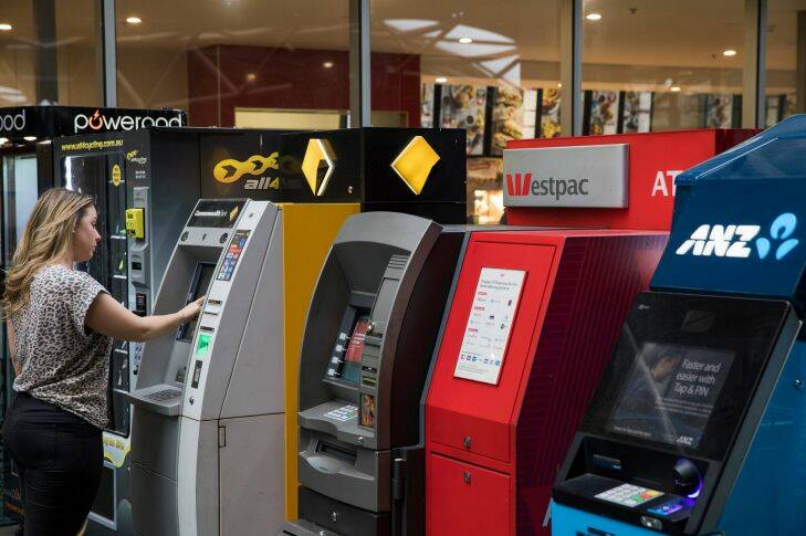 Generic photo of ATM's at Southern Cross Station. Australia's big four banks have ditched ATM fees.

Photograph Paul Jeffers
The Age NEWS
24 Sep 2017
