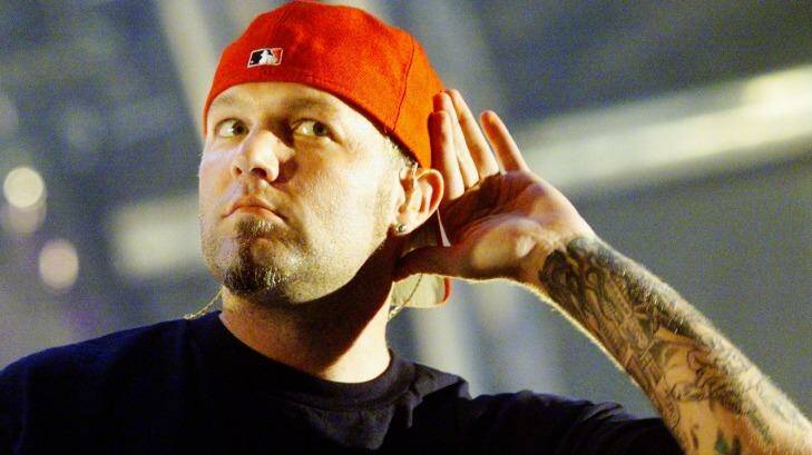 Fred Durst at the Big Day out. Durst has been briefly mistaken for property heir and murder suspect Robert Durst Photo: Edwina Pickles  