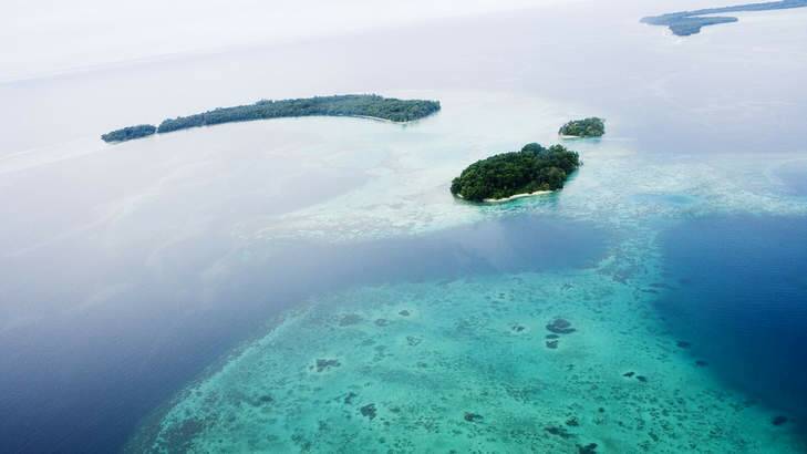 Shaken: The Solomon Islands seen from the air. Photo: Jessica Hromas