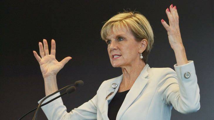 Julie Bishop says she did not discuss the timeframe for the execution of two Australians in a phone call with Indonesian Vice-President Jusuf Kalla. Photo: Joe Armao