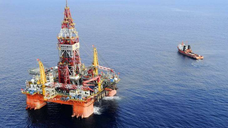 A Chinese oil rig that has recently been dragged into waters that Vietnam claims in the South China Sea. Photo: Jin Liangkuai