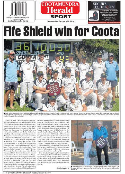 Cootamundra Herald front and back pages 2014 | January - March