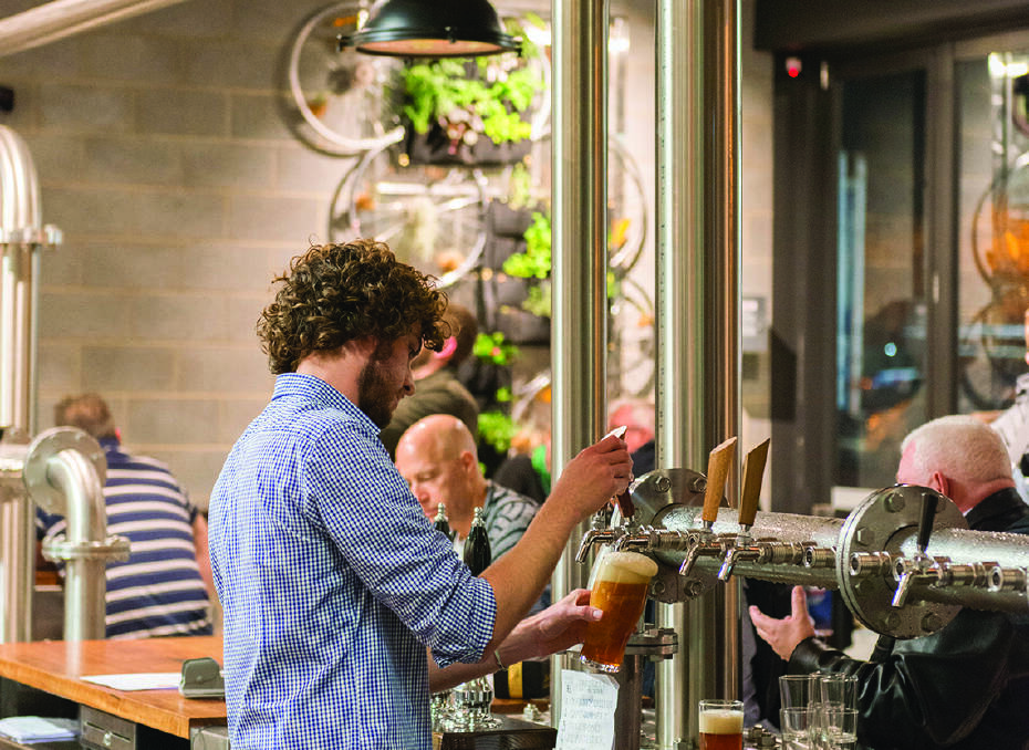 The Bentspoke Brewery in Braddon brings a great new dynamic to Canberra.  PHOTO Visit Canberra