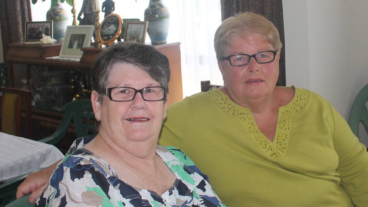 Pictured over morning tea are Kay Guthrie and Marie Murray.