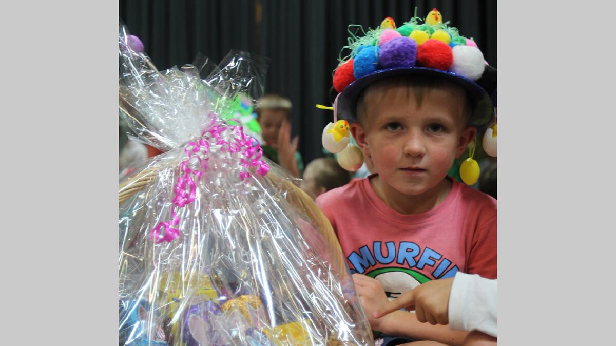 WINNER: Cootamundra Public School’s Charlie Tregear was the lucky winner of the Cootamundra Public School Easter raffle.
