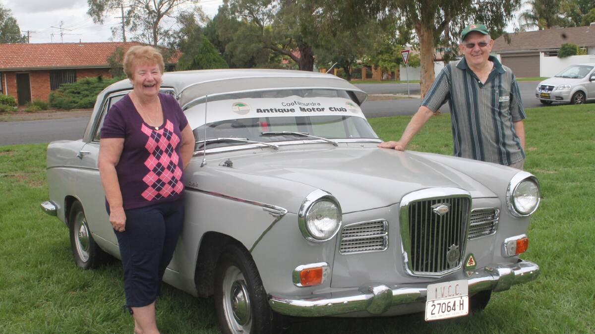 SUPPORT: Gwen Livingstone and Ken Harrison from the Cootamundra Antique Motor Club are part of a display set up at Country Club Oval on Saturday. The display was part of the inaugural Tubby’s Ride and family fun day, which organisers have pledged to make an annual event. 

Photo: Melinda Chambers 
