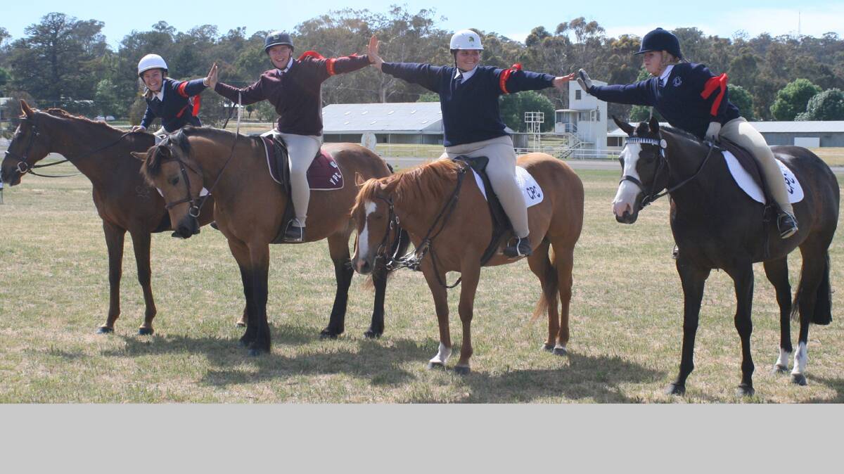  LOADS OF FUN: Riders showcase enjoyment and team spirit at the Coota Gymkhana 2013.
Photo: Contributed 