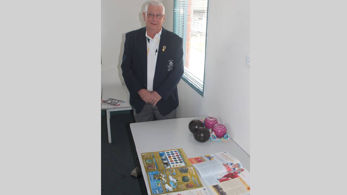  TRIP THROUGH TIME: Pictured is Cootamundra Country Club Bowls president Don Manwaring at the Stephen Ward Rooms on Wednesday ahead of his talk on the history of bowls in Cootamundra.
