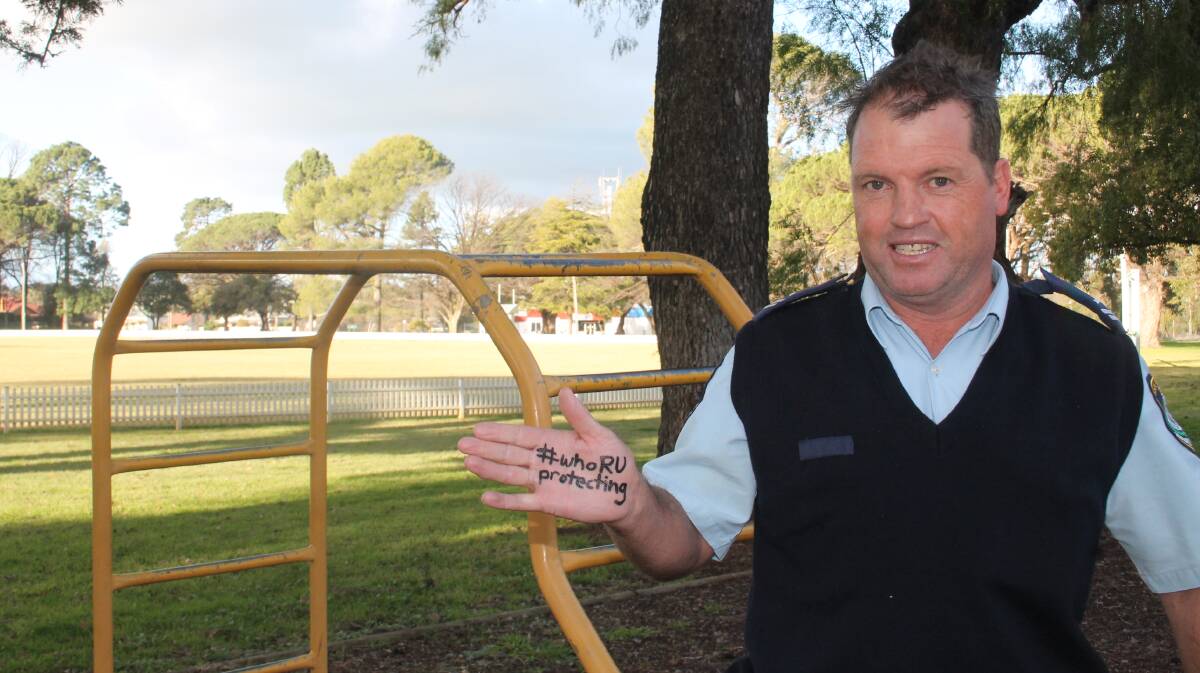 #whoRUprotecting: Cootamundra crime prevention officer  Peter Guthrie takes on the great responsibility of protecting the community in the Cootamundra Local Area Command.