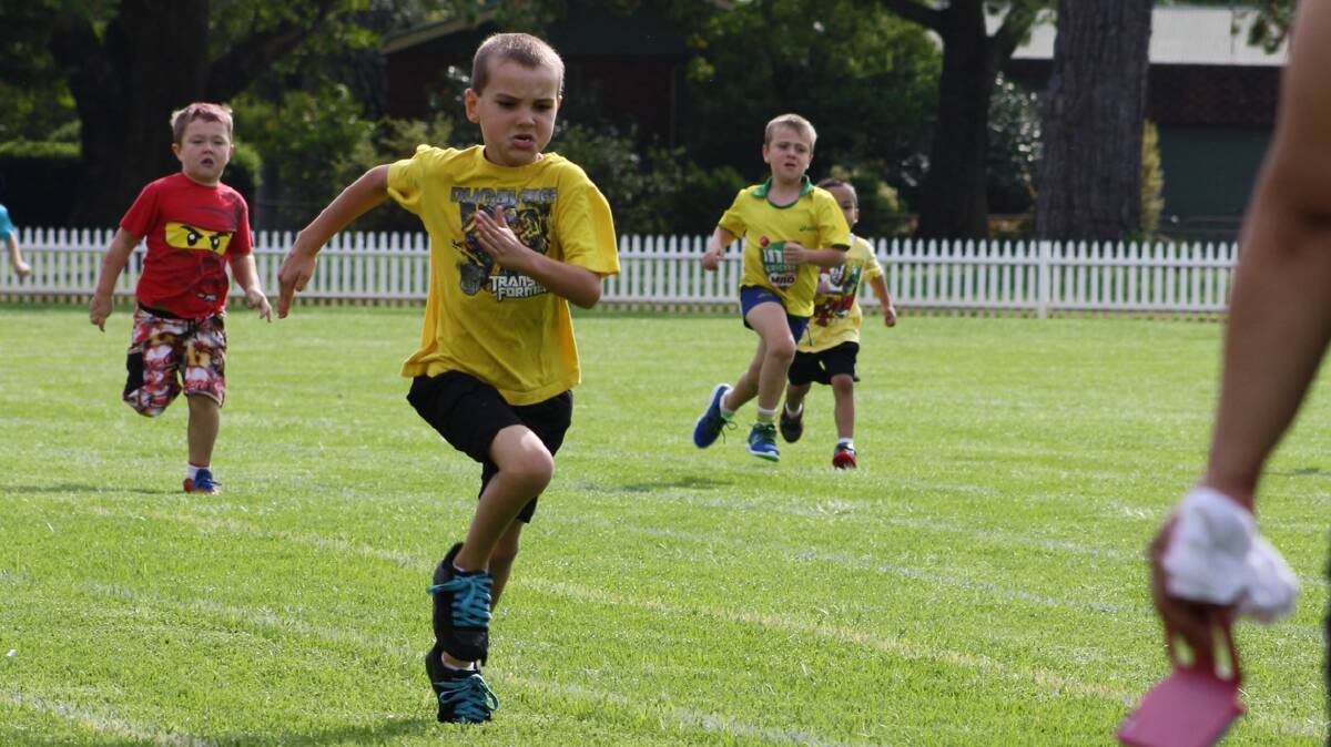 IN THE LEAD: pictured is Eli Voight competing in a race at the EA Southee athletics carnival which took place last week.