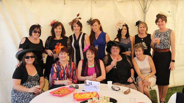 LOOKING LOVELY: pictured at the Picnic Races were (front, from left) Madlin Snell, Wendy Spencer, Moira Ryan, Tracey Bradbury and Jean Guthrie (back) Michelle Fuller, Steph Reid, Susan Pardy, Shelly liehr, Matilda Cowan, Judy Jordan and Penny Howse.