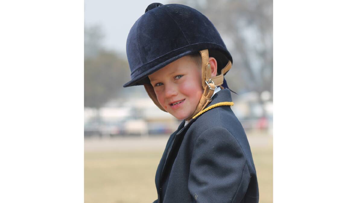 COMPETING: Ready to compete in the ring at the Cootamundra Show last weekend is Cootamundra’s Jack Clancy.