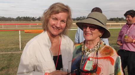 Having an enjoyable day out at the Picnic Races were Annie Preussmann, of  Wallendbeen (the daughter of the late Katie Jacobs) and Judi Morrow. 