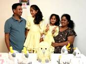 The Murugappan family in Perth. Picture: Supplied